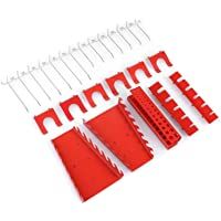 FIXKIT Tool Wall Juego de Ganchos Metálicos de 25 Piezas Taller Soporte para Dispositivos Pesados Gancho para pared…